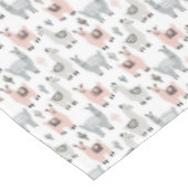 微笑のラマパターン テーブルクロス (アングル)