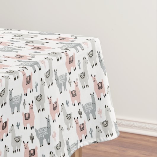微笑のラマパターン テーブルクロス (インサイチュ)