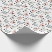 微笑のラマパターン ラッピングペーパー (角)