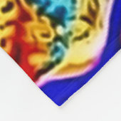 微笑の仏のエアブラシの芸術のフリースブランケット フリースブランケット (角)