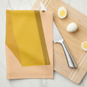 微笑の切れのパンプキンパイ キッチンタオル (四つ折り)