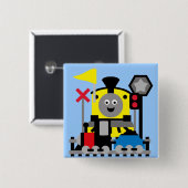 微笑の列車 缶バッジ (正面&裏面)