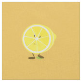 微笑の半分レモン ファブリック (クローズアップ)