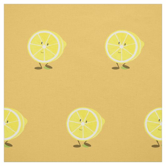 微笑の半分レモン ファブリック (見本)