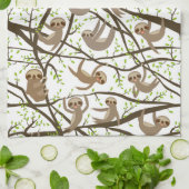 微笑の怠惰パターン キッチンタオル (折り畳み)