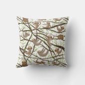 微笑の怠惰パターン クッション (裏面)