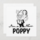 微笑の新しいケシのTシャツおよびギフト 案内状 (正面/裏面)