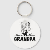 微笑の新しい祖父のTシャツおよびギフト キーホルダー (正面)