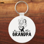 微笑の新しい祖父のTシャツおよびギフト キーホルダー (正面)