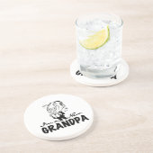 微笑の新しい祖父のTシャツおよびギフト コースター (側面)