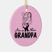 微笑の新しい祖父のTシャツおよびギフト セラミックオーナメント (右)