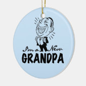 微笑の新しい祖父のTシャツおよびギフト セラミックオーナメント (左)