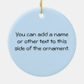 微笑の新しい祖父のTシャツおよびギフト セラミックオーナメント (裏面)