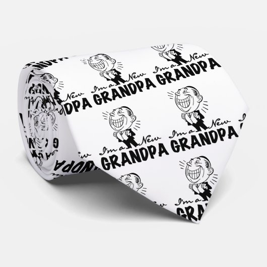 微笑の新しい祖父のTシャツおよびギフト ネクタイ (ロール)