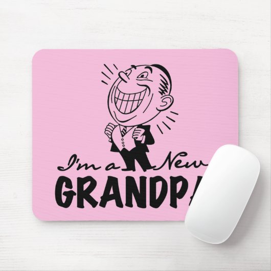 微笑の新しい祖父のTシャツおよびギフト マウスパッド (マウス)