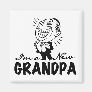 微笑の新しい祖父のTシャツおよびギフト マグネット