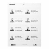 微笑の新しい祖父のTシャツおよびギフト ラベル (フルシート)