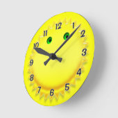 微笑の日曜日 ラウンド壁時計 (傾斜)