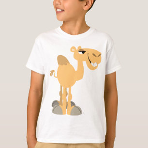 微笑の漫画のラクダの子供のTシャツ Tシャツ