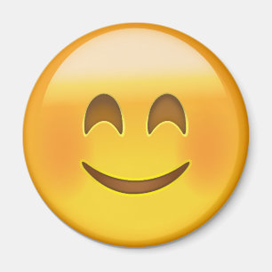 微笑の目Emojiが付いている微笑の顔 マグネット