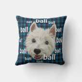 微笑の西の高地テリア クッション (裏面)