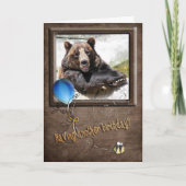 微笑の誕生日くま カード (正面)