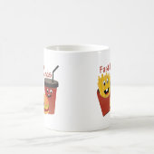 微笑の速いグルメの友人 コーヒーマグカップ (中央)