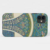微笑の顔を搭載する青い東洋のデザイン Case-Mate iPhoneケース (裏面(横))