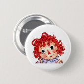 微笑の顔 缶バッジ (正面&裏面)