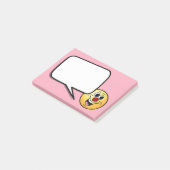 微笑の顔Grumpey ポストイット (アングル)