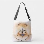 微笑の食事のトートまたは十字の遺体袋-両側 クロスボディバッグ (正面)