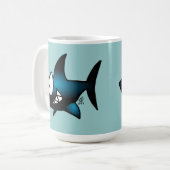 微笑の鮫 コーヒーマグカップ (正面左)