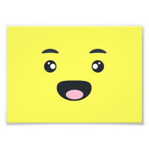 微笑のEmoji フォトプリント