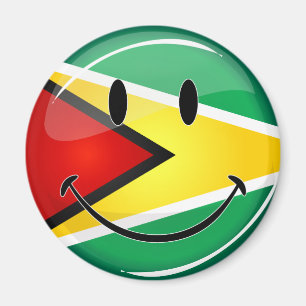 微笑のGuyanese旗 マグネット