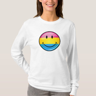 微笑のPansexualプライドの旗 Tシャツ