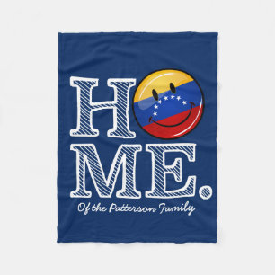 微笑のVenezualanの旗の引っ越し祝いパーティー フリースブランケット
