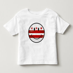 微笑のWashington D.C.の旗 トドラーTシャツ