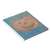 微笑みカボチャ、ハロウィンキッズアートウォーターカラー ノートパッド (アングル)