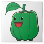 微笑みピーマン タイル (正面)