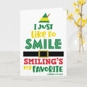 微笑むのが好きなクリスマス © GraphicLoveShop カード (黄色い花)