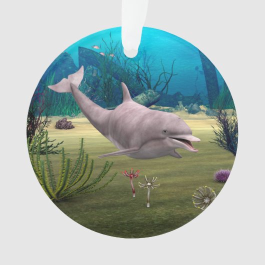 微笑むイルカ オーナメント (正面)