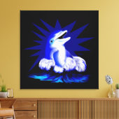 微笑むイルカ キャンバスプリント (インサイチュ (リビング))