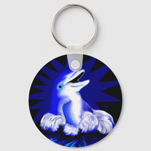 微笑むイルカ キーホルダー (正面)