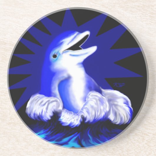 微笑むイルカ コースター (正面)