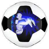 微笑むイルカ サッカーボール (回転)