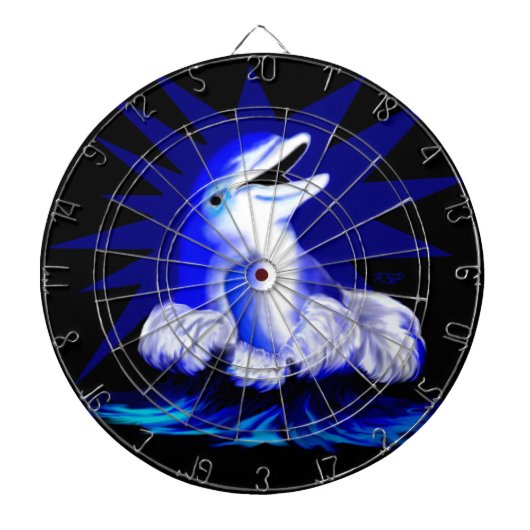 微笑むイルカ ダーツボード (正面)