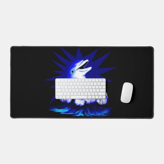 微笑むイルカ デスクマット (キーボード&マウス)