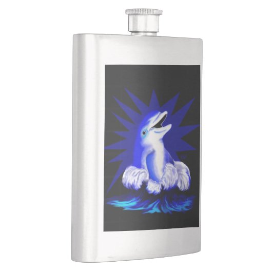 微笑むイルカ フラスク (右)