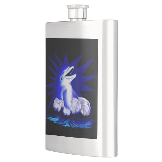 微笑むイルカ フラスク (左)