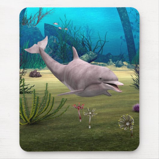 微笑むイルカ マウスパッド (正面)